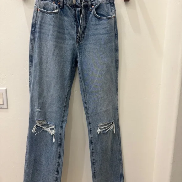 Grlfrnd Sara Super High Rise Slim Straight Jeans size 28 originally $215 on sale